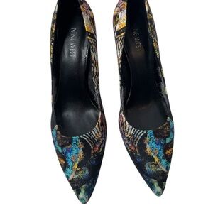 Nine West Multicolor Patterned Heels